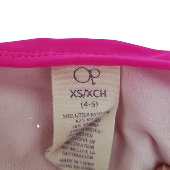 2 FOR $5 SALE Girl's Ocean Pacific Pink And Black Tankini Set Size XS - Picture 9 of 10